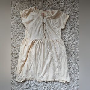 Cat And Jack Pastel Yellow Button-Front Dress